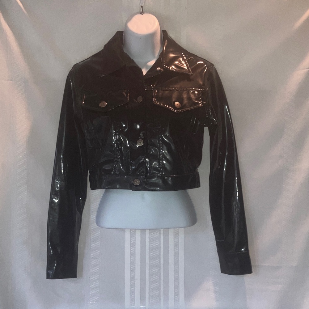 Black Patent Leather Jacket